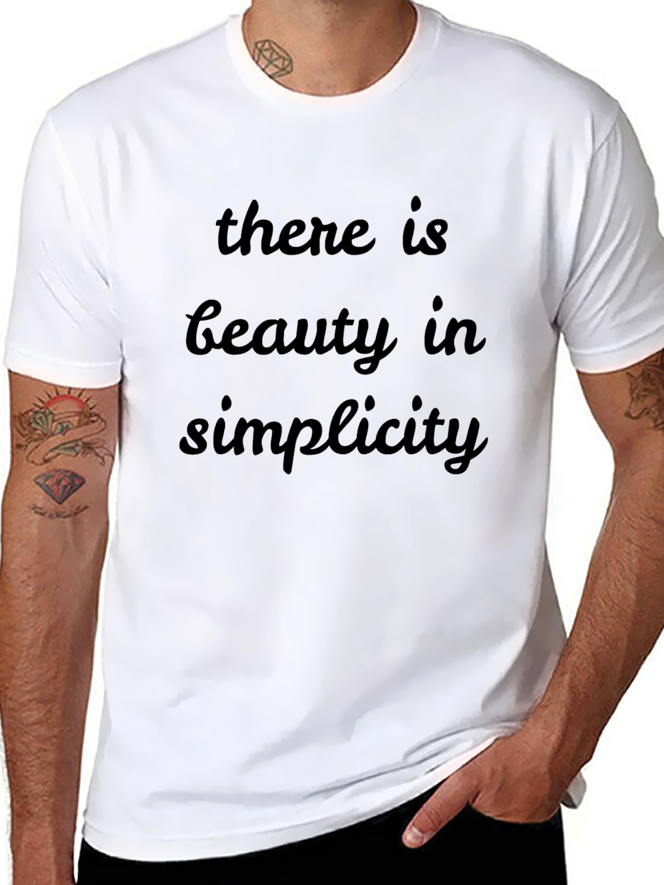 Beauty in Simplicity Black T-Shirt