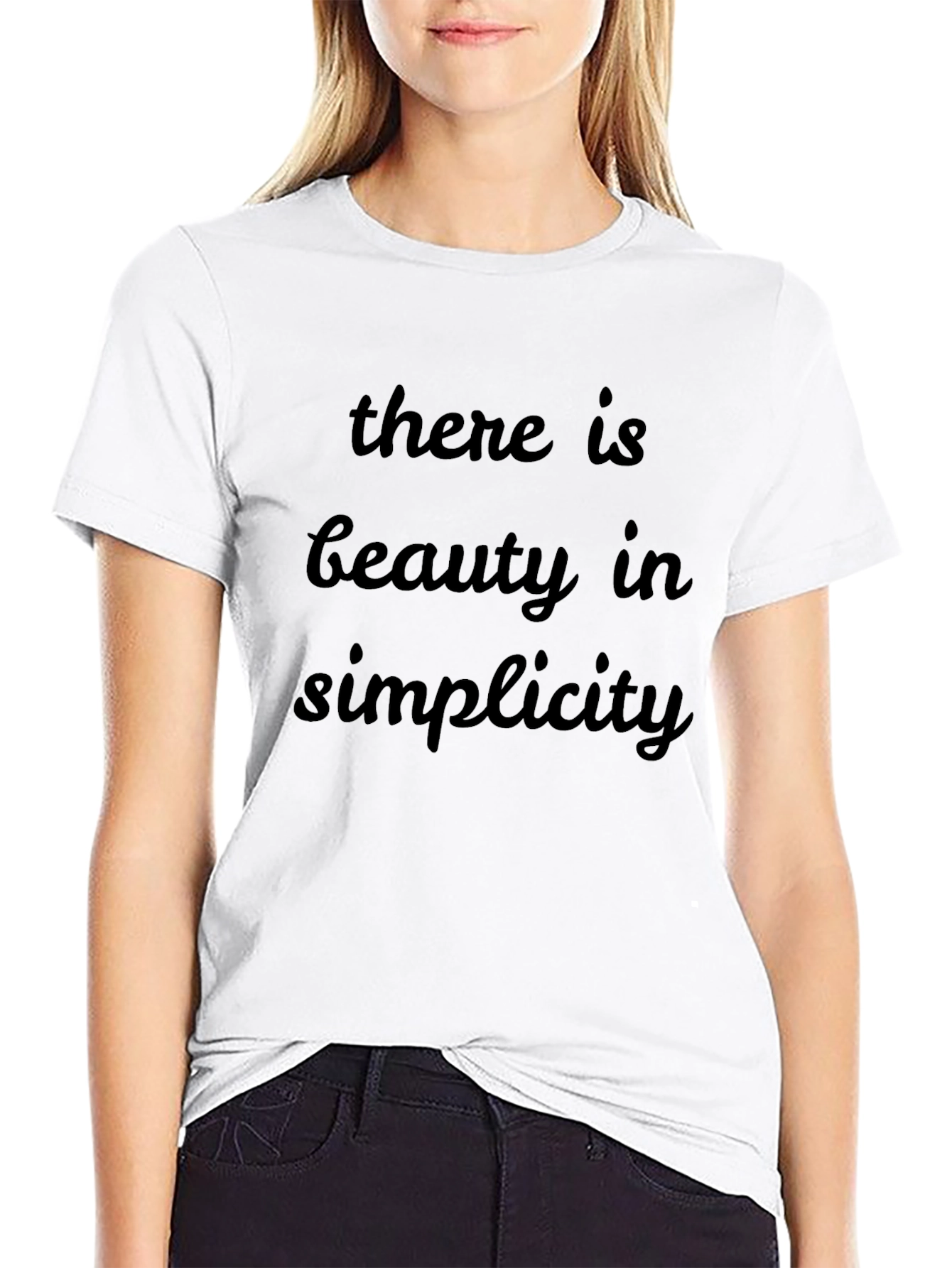 Beauty in Simplicity Black T-Shirt