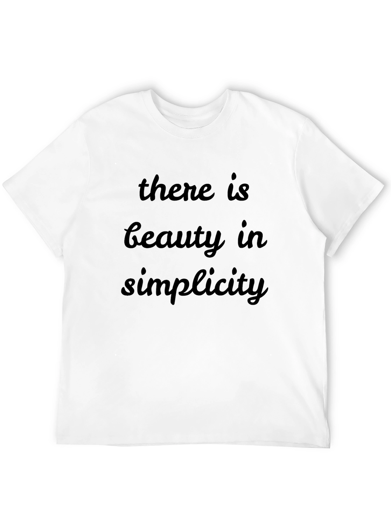 Beauty in Simplicity Black T-Shirt