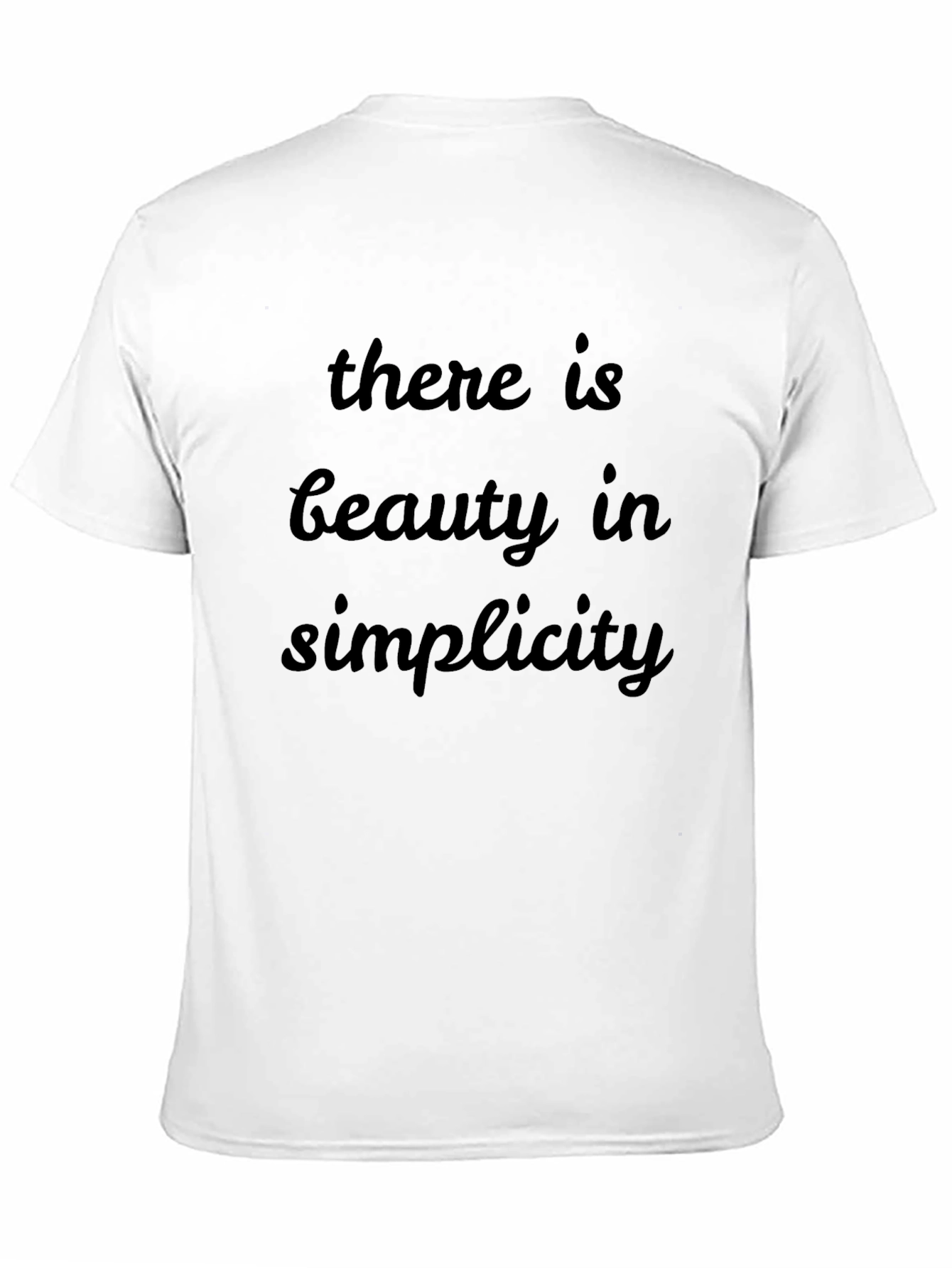 Beauty in Simplicity Black T-Shirt