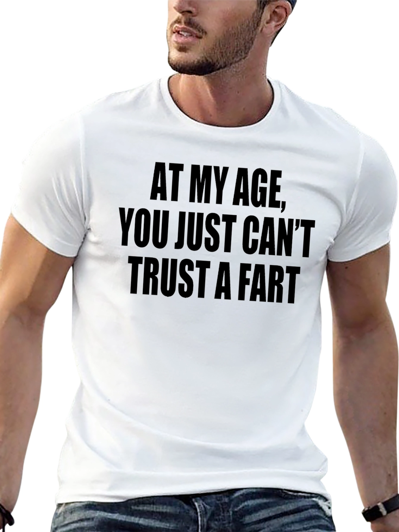 Funny Trust a Fart Black Graphic Tee