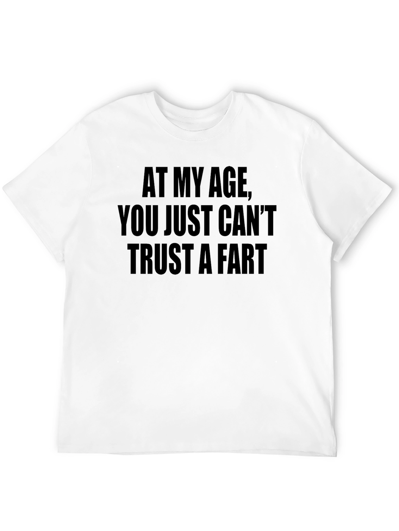 Funny Trust a Fart Black Graphic Tee
