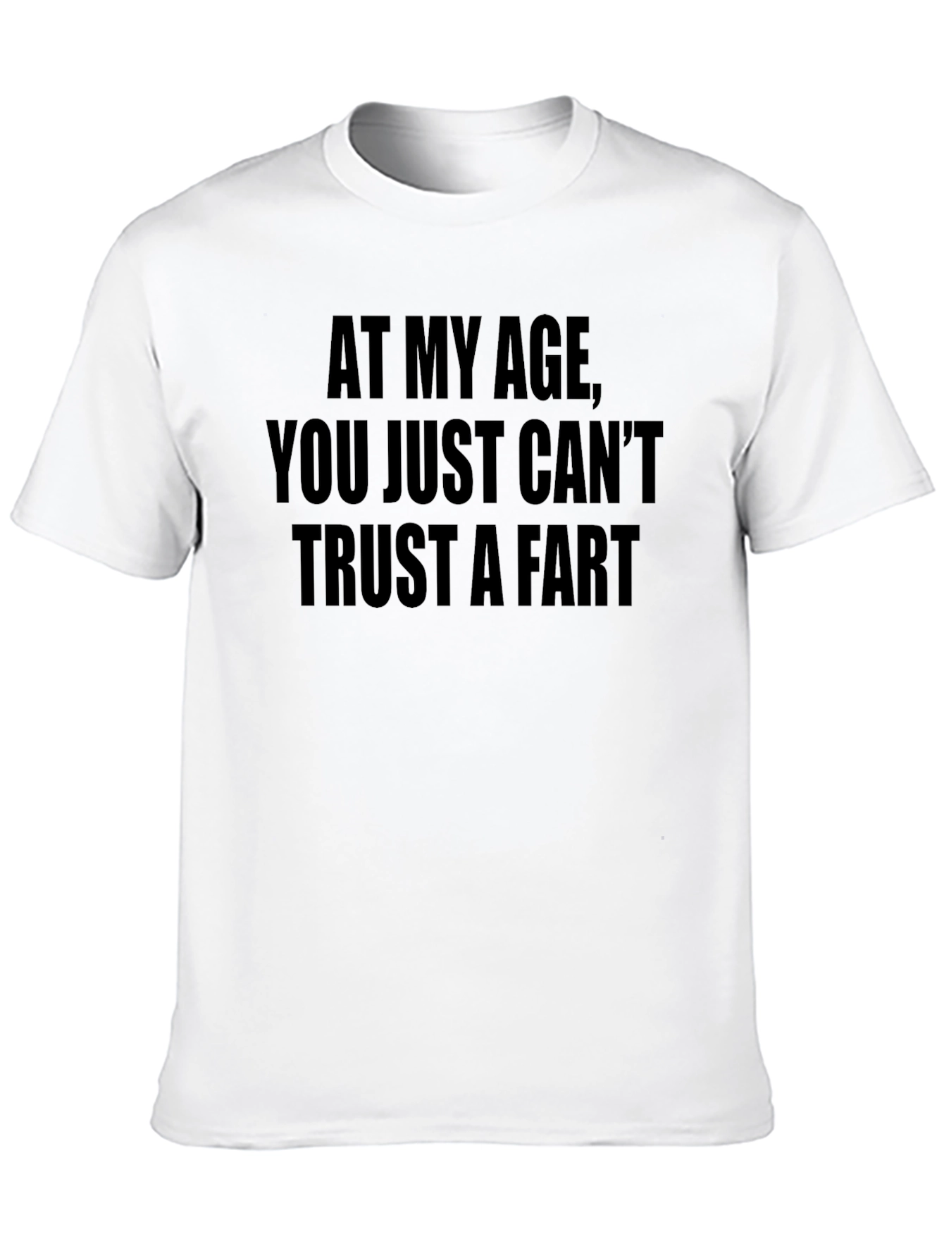 Funny Trust a Fart Black Graphic Tee