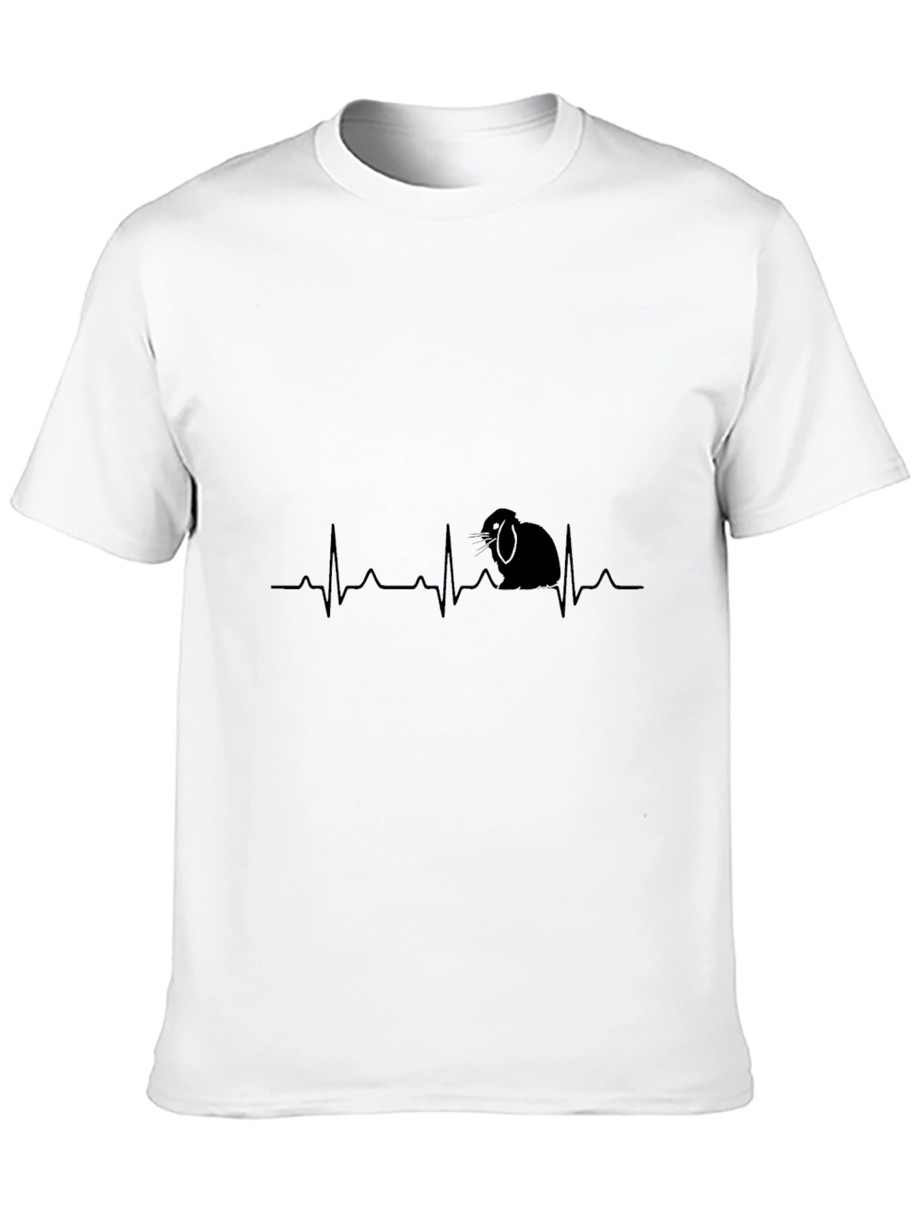 Rabbit Heartbeat T-Shirt - Cute Bunny Tee