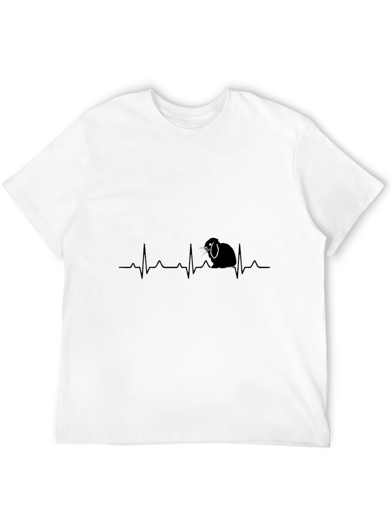 Rabbit Heartbeat T-Shirt - Cute Bunny Tee