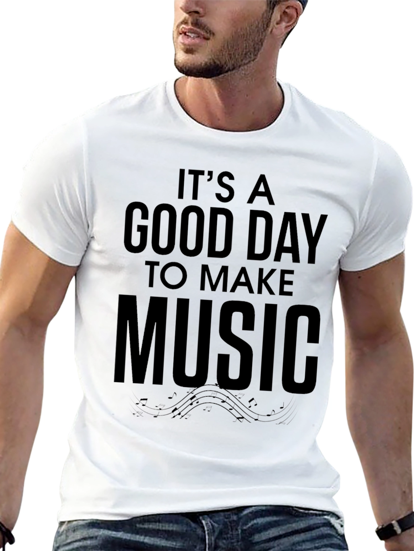 Its A Good Day To Make Music Black T-Shirt