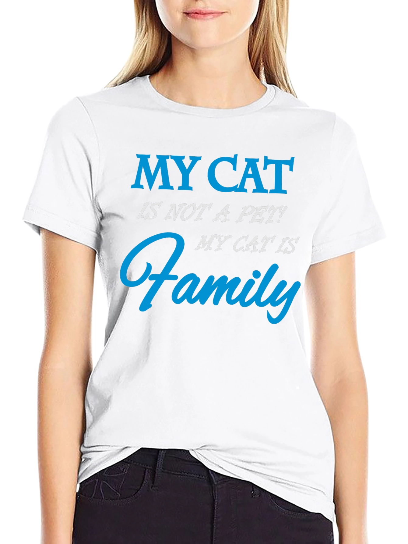 My Cat Is Family T-Shirt - Cat Lover Gift