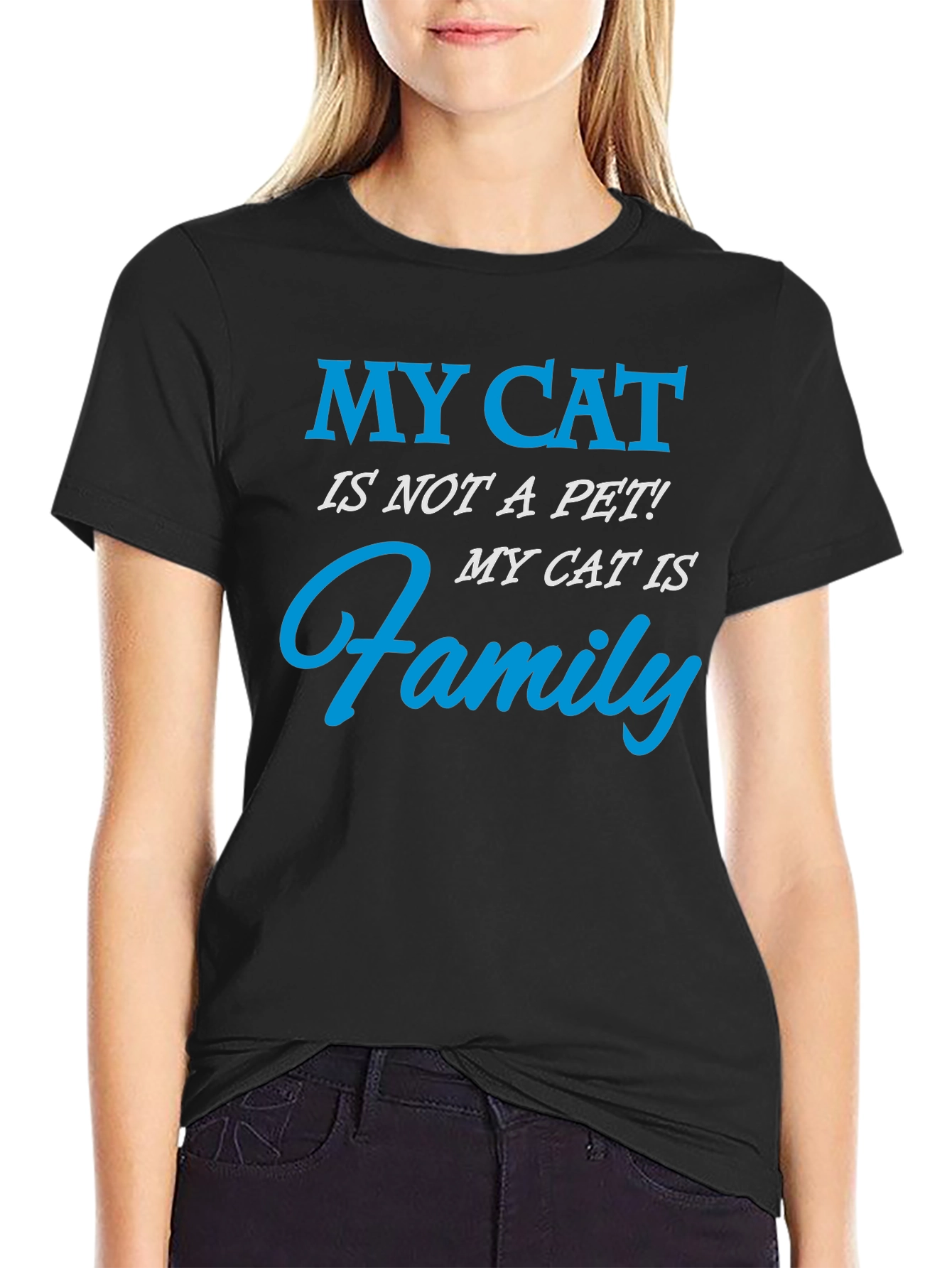 My Cat Is Family T-Shirt - Cat Lover Gift