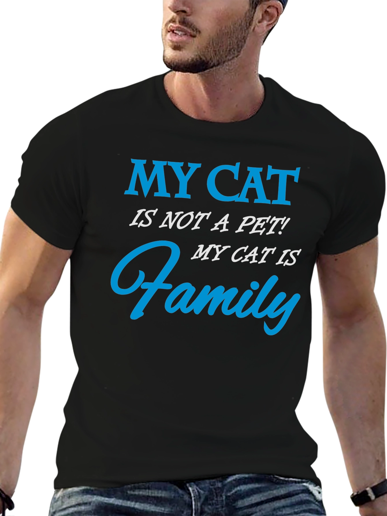My Cat Is Family T-Shirt - Cat Lover Gift