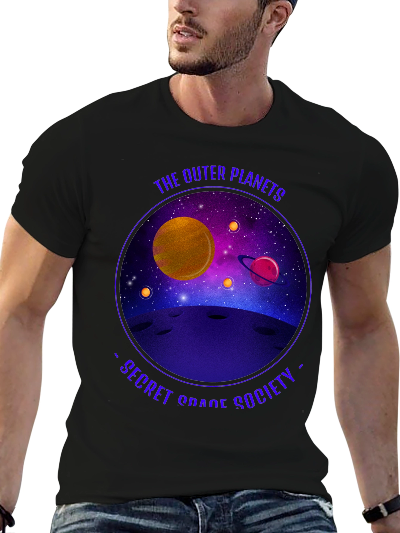 Outer Planets Secret Space Society Graphic Tee