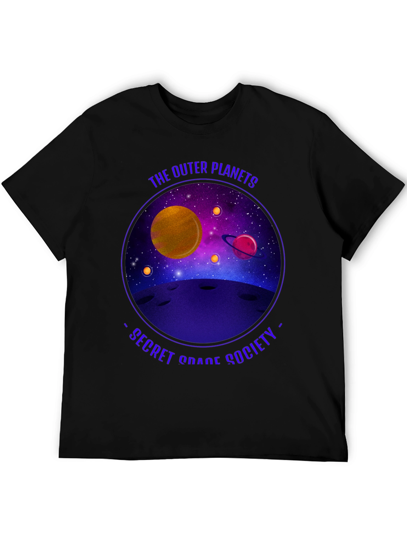 Outer Planets Secret Space Society Graphic Tee