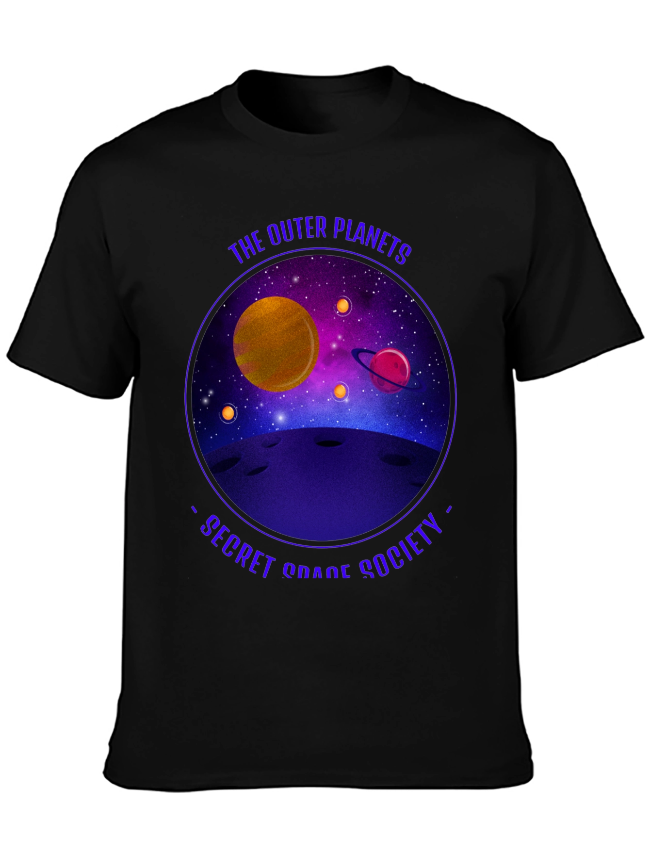 Outer Planets Secret Space Society Graphic Tee