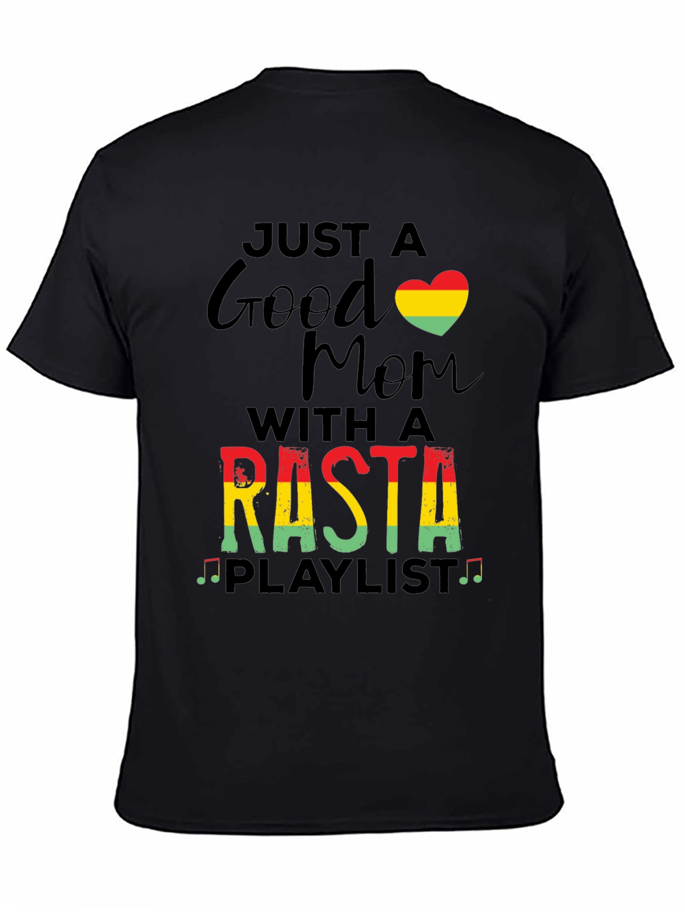 Rasta Mom Playlist Graphic T-Shirt