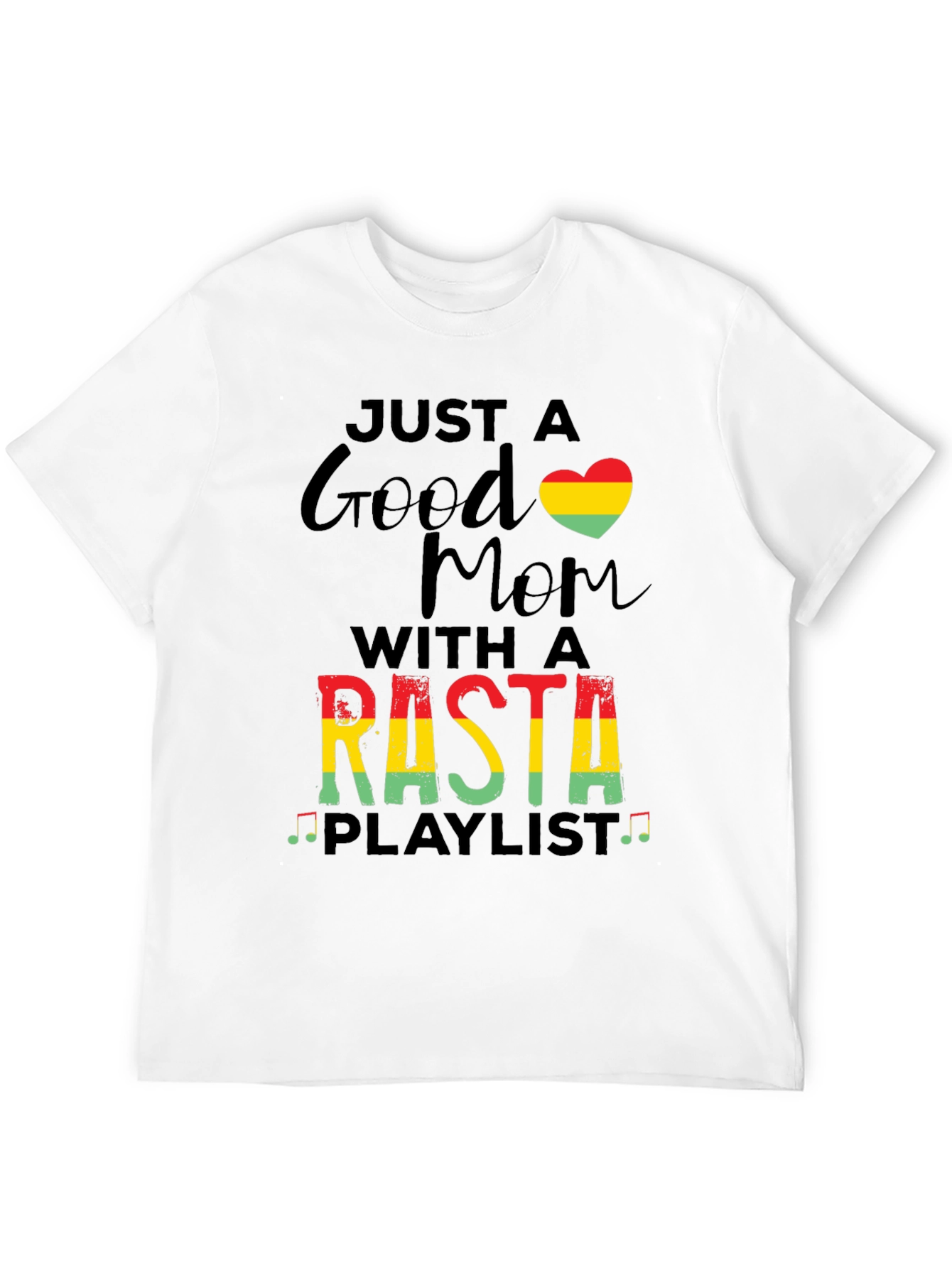 Rasta Mom Playlist Graphic T-Shirt