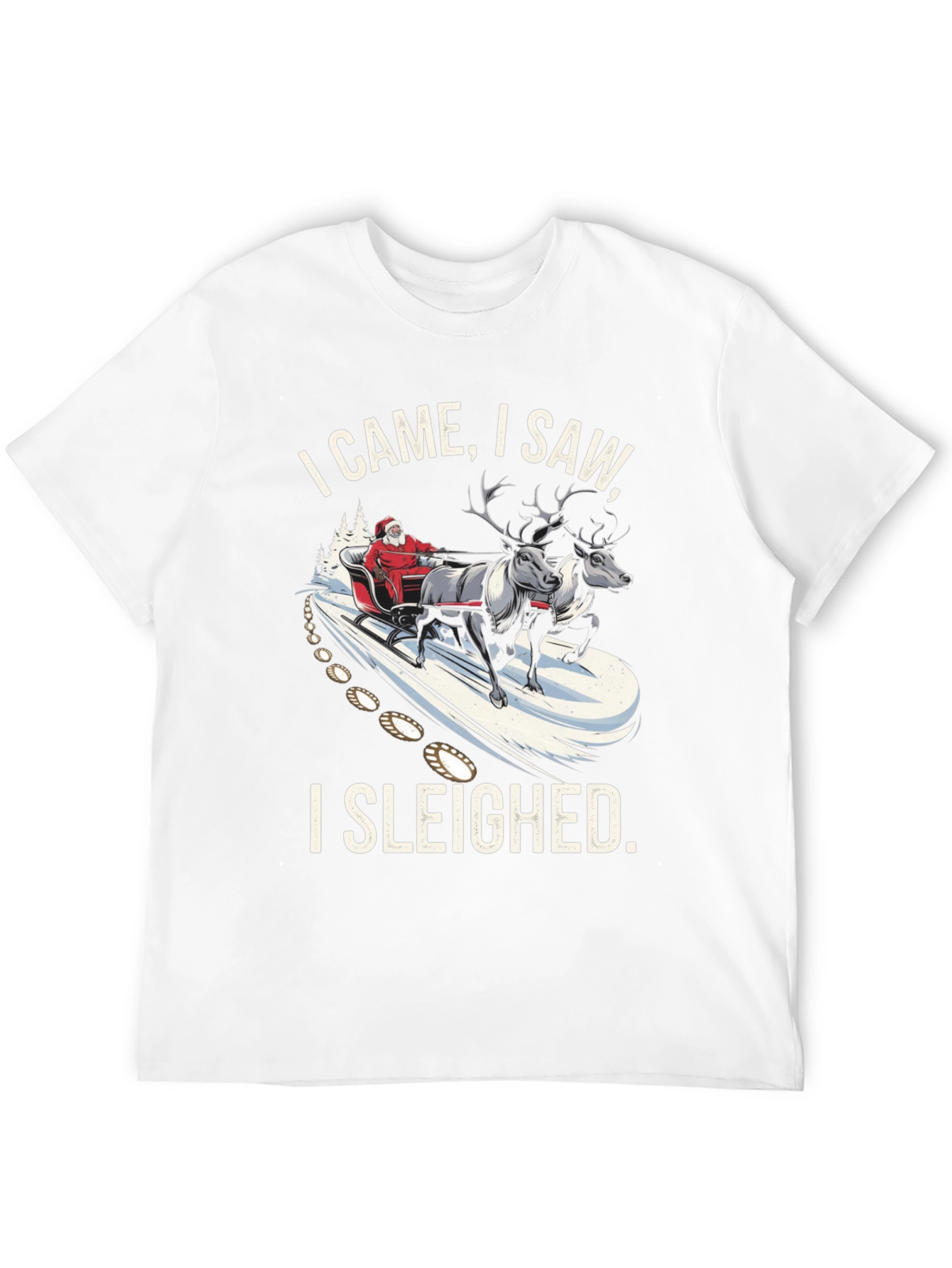 I Came I Saw I Sleighed Christmas T-Shirt
