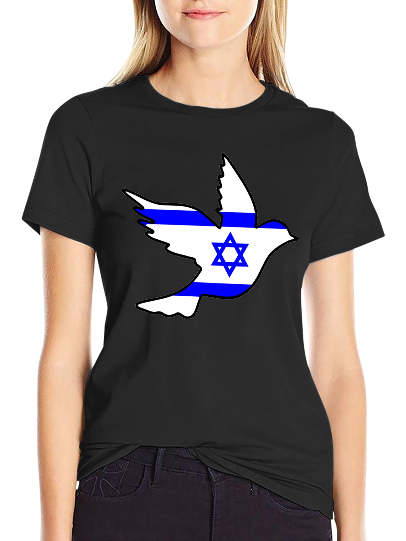 Peace Dove Israeli Flag T-Shirt