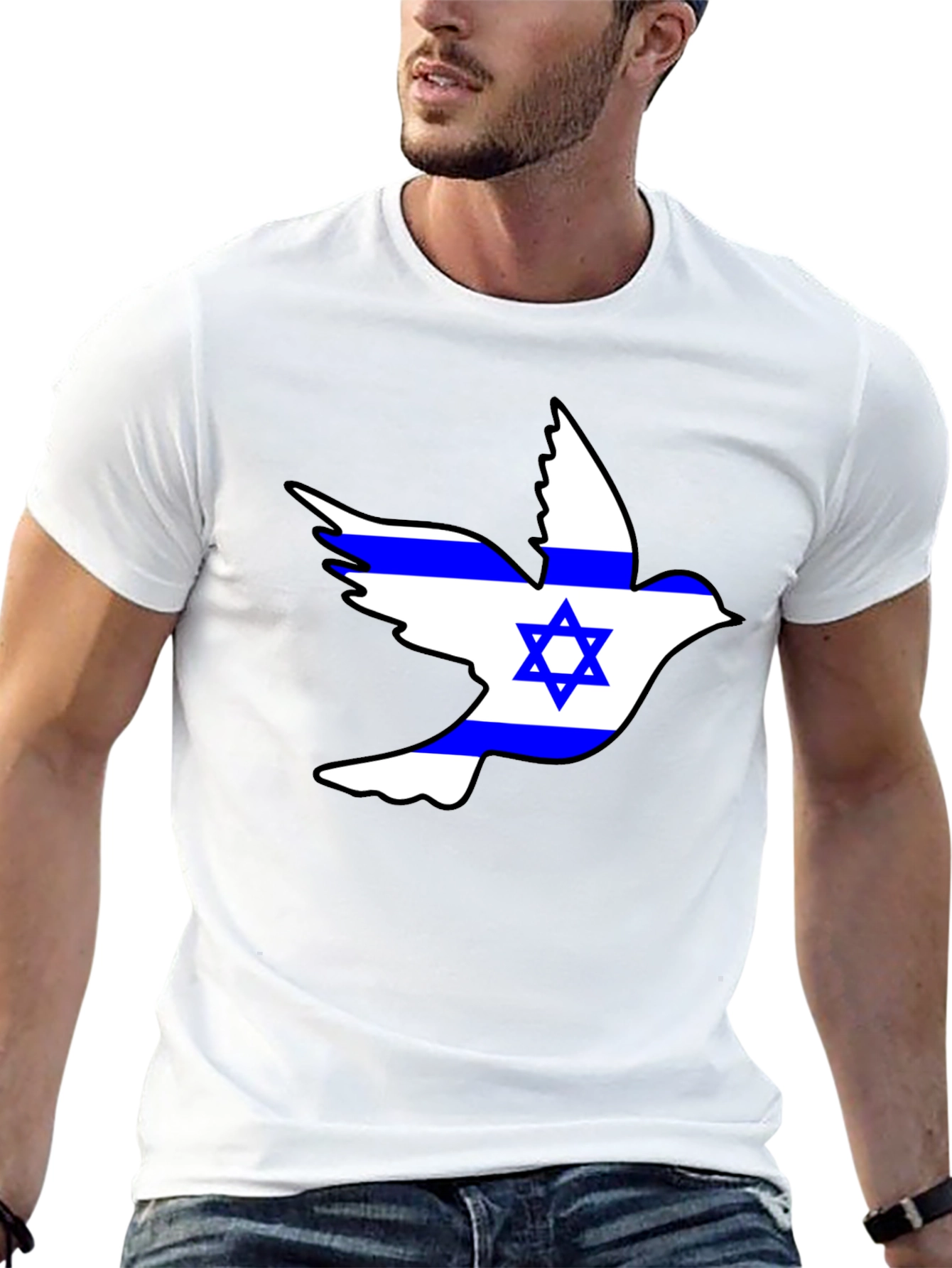 Peace Dove Israeli Flag T-Shirt