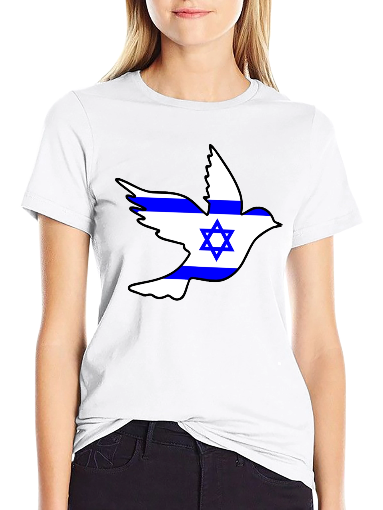 Peace Dove Israeli Flag T-Shirt