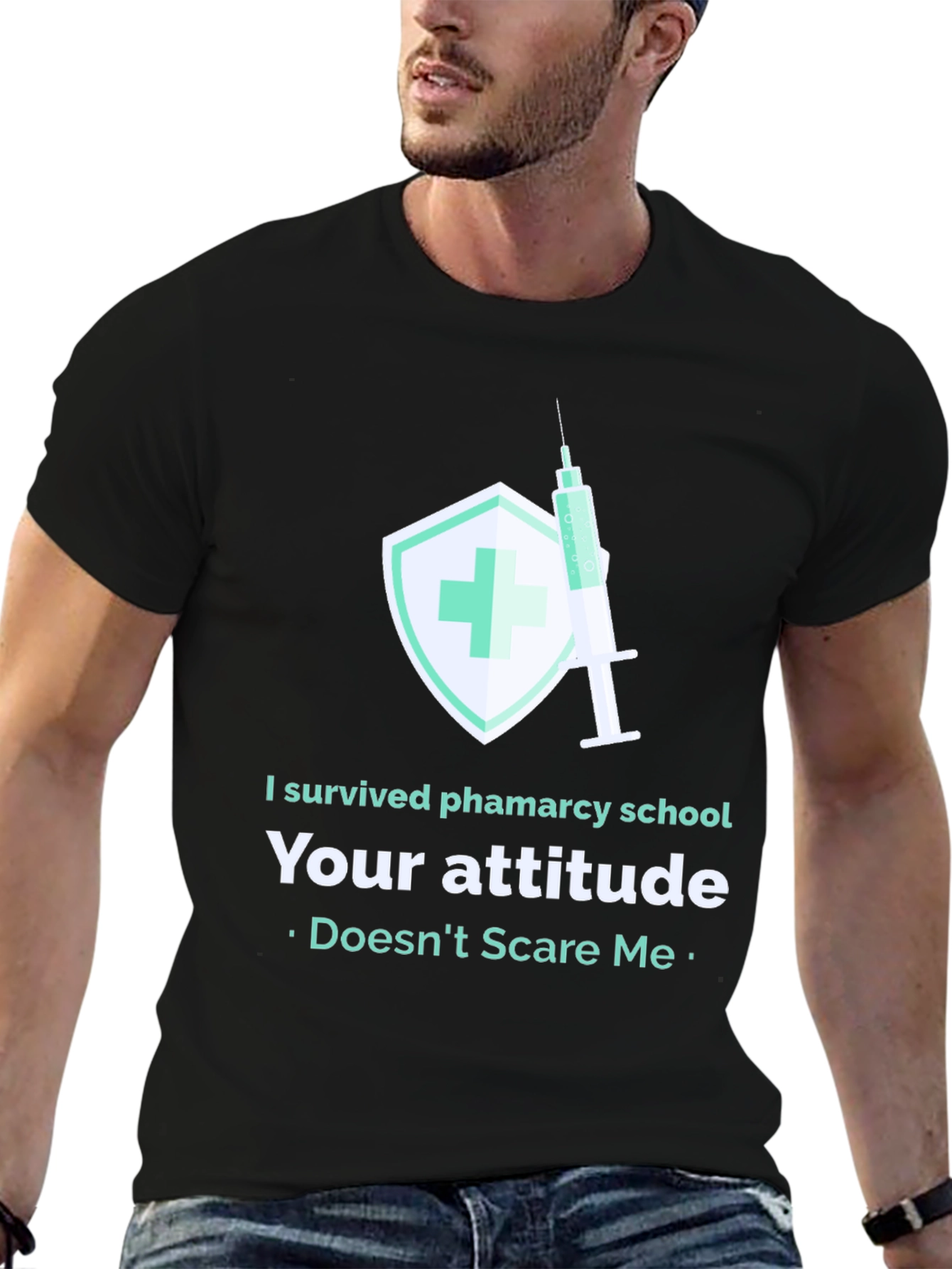 Pharmacy School Survivor T-Shirt - Attitude Proof Tee