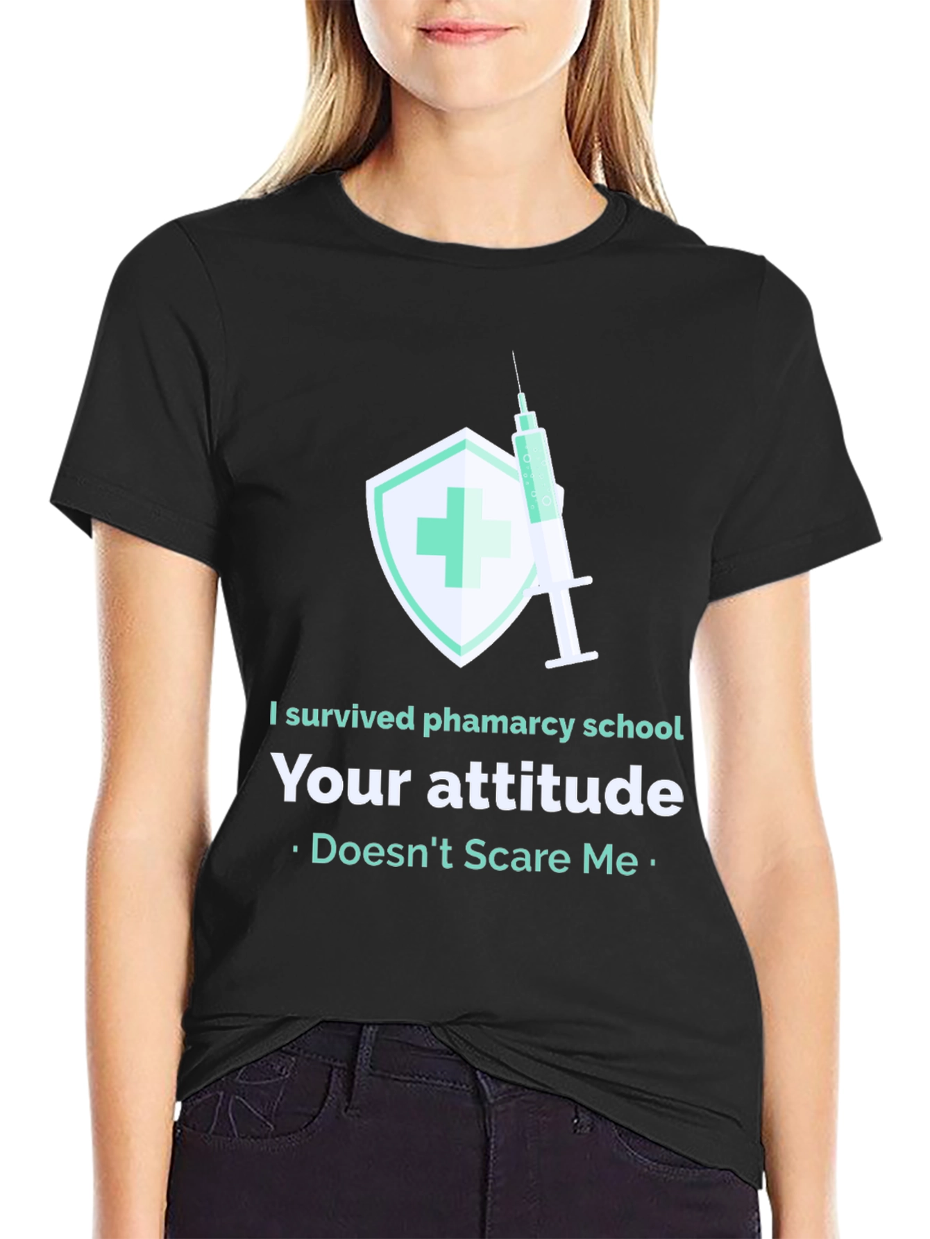 Pharmacy School Survivor T-Shirt - Attitude Proof Tee
