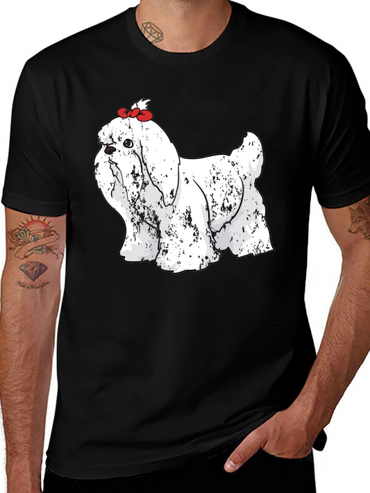 Dog Graphic Tee - Novelty Print Pet Lover T-Shirt
