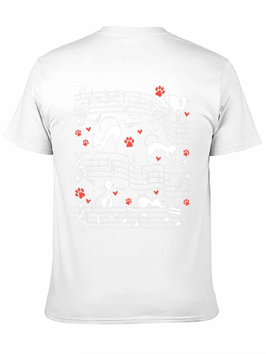 Musical Cats T-Shirt - Novelty Music Lover Tee