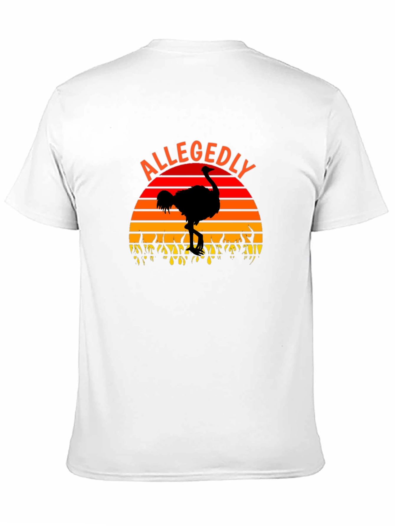 Allegedly Ostrich Sunset Graphic T-Shirt