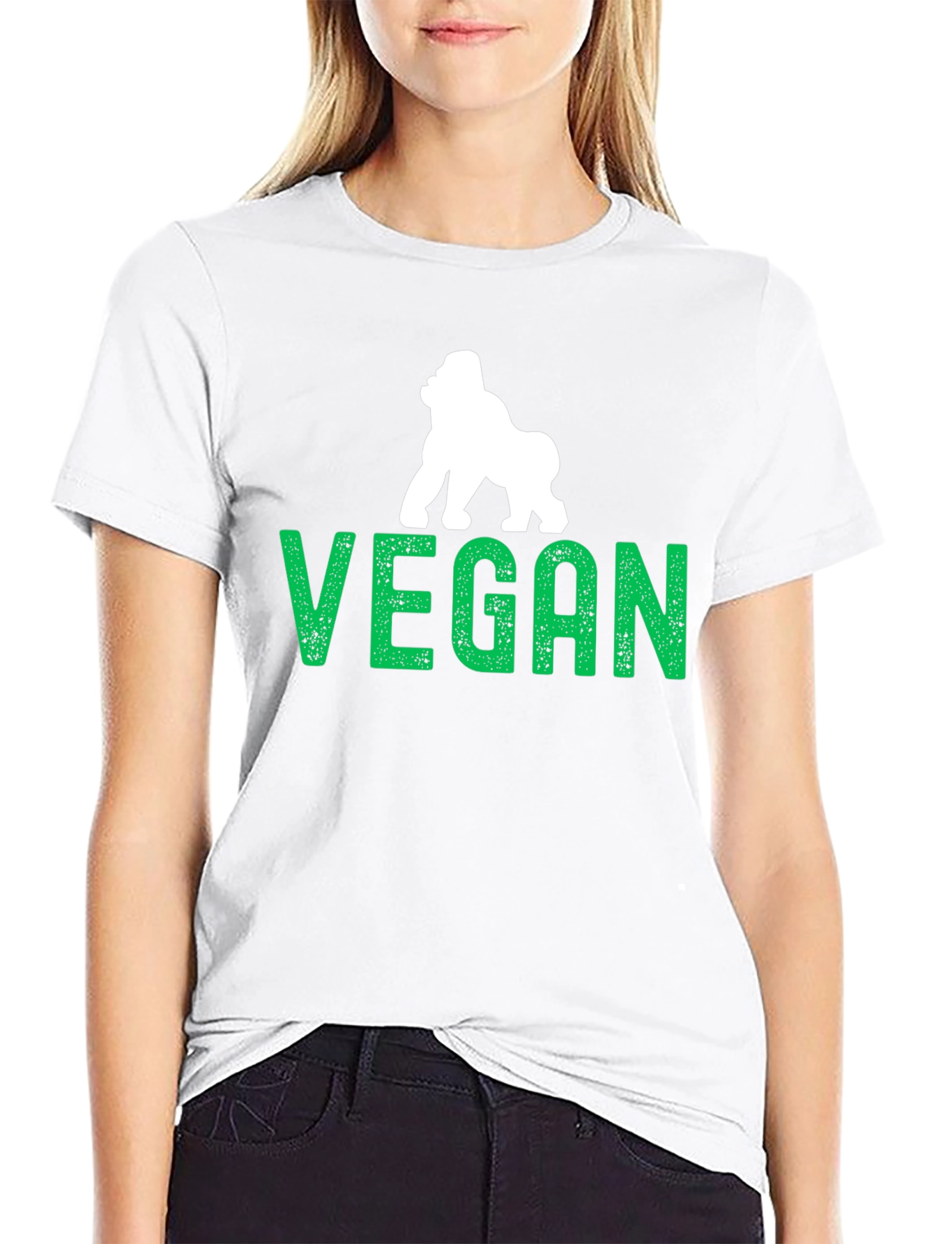 Vegan Gorilla Graphic T-Shirt