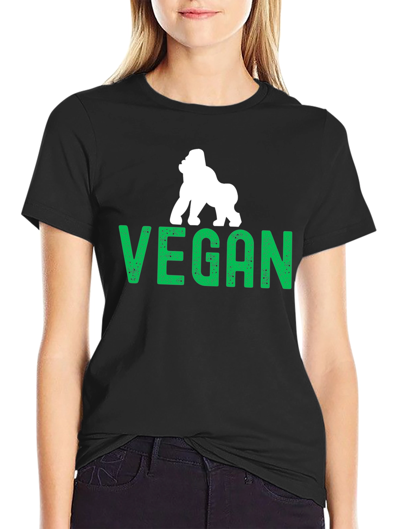 Vegan Gorilla Graphic T-Shirt