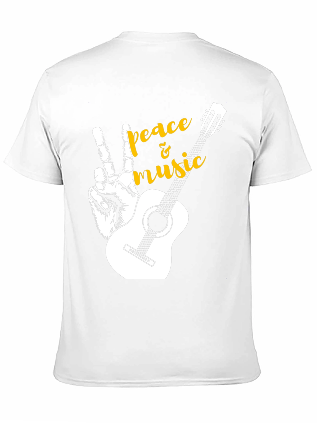 Peace and Music Guitar T-Shirt