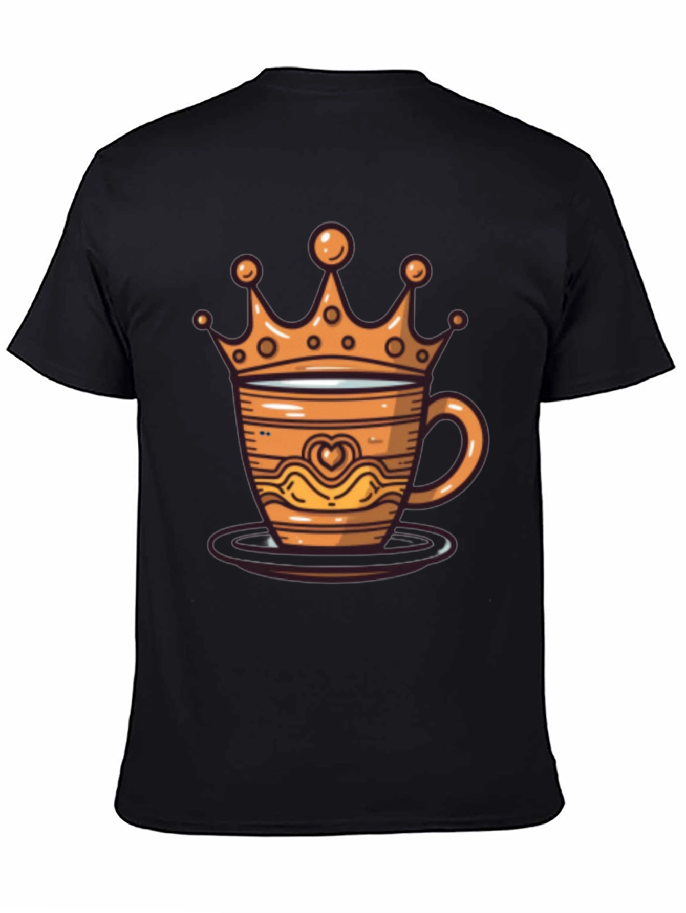 King Coffee Tee - Crowned Coffee Cup Design