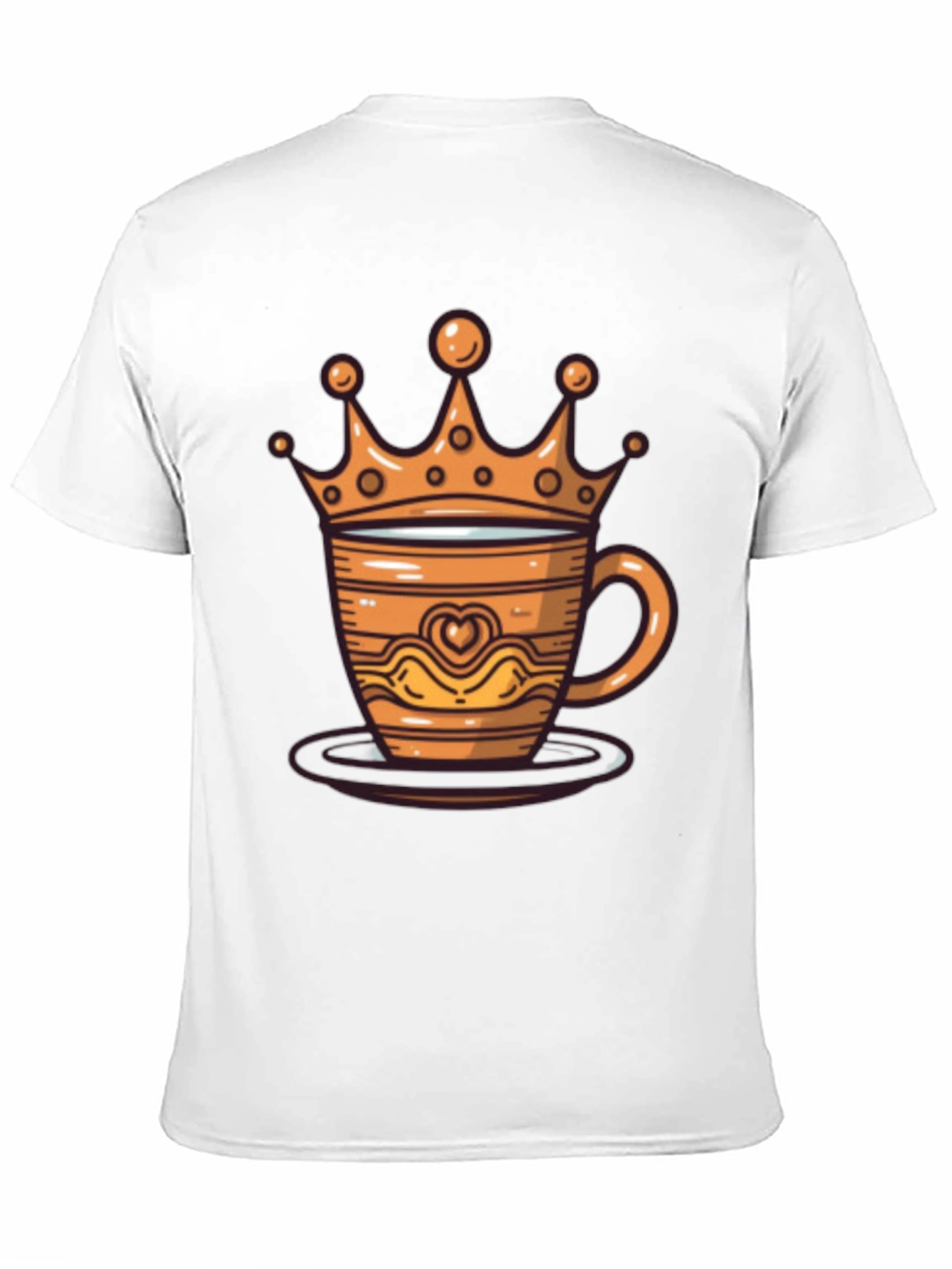 King Coffee Tee - Crowned Coffee Cup Design
