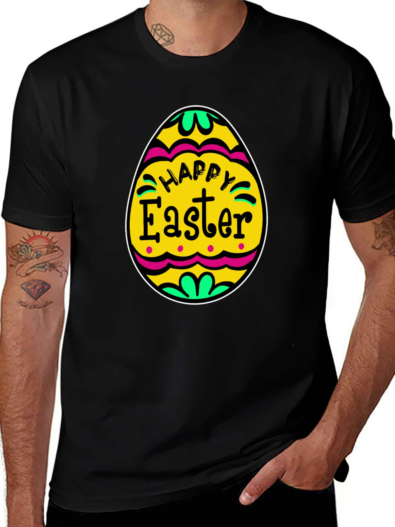 Happy Easter Egg Graphic T-Shirt