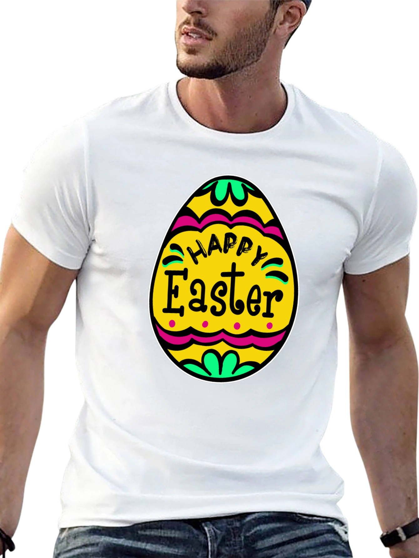 Happy Easter Egg Graphic T-Shirt