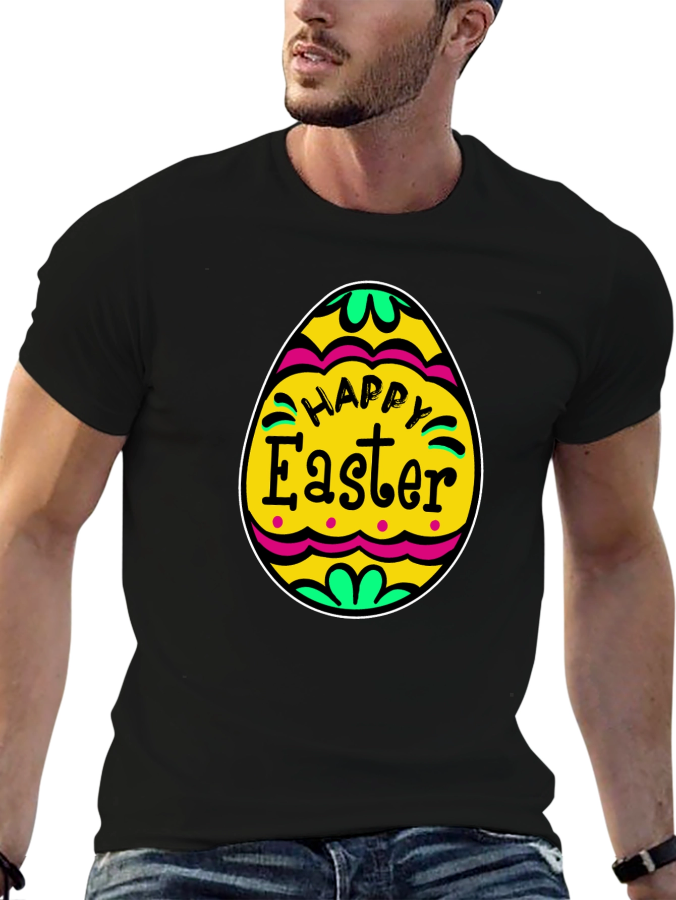 Happy Easter Egg Graphic T-Shirt