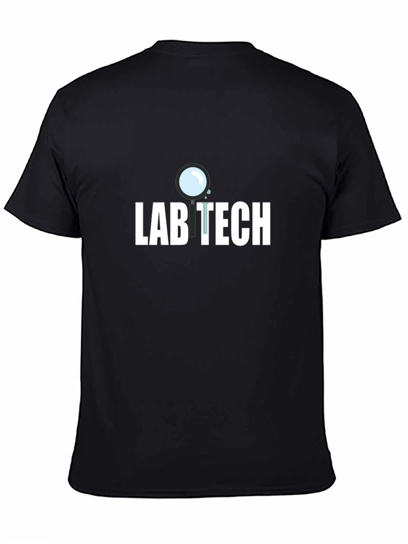 Lab Tech T-Shirt - Magnifying Glass Design