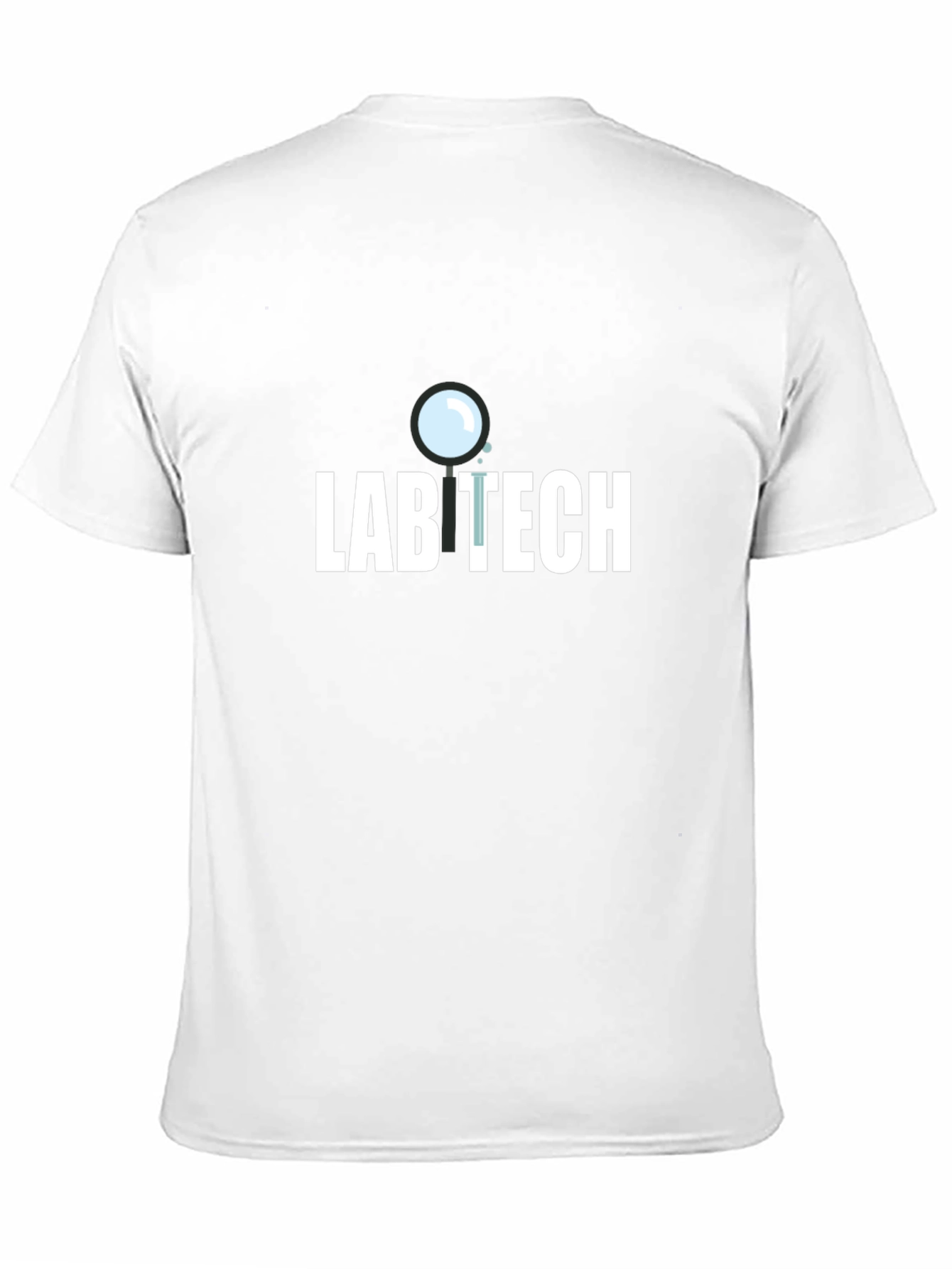 Lab Tech T-Shirt - Magnifying Glass Design