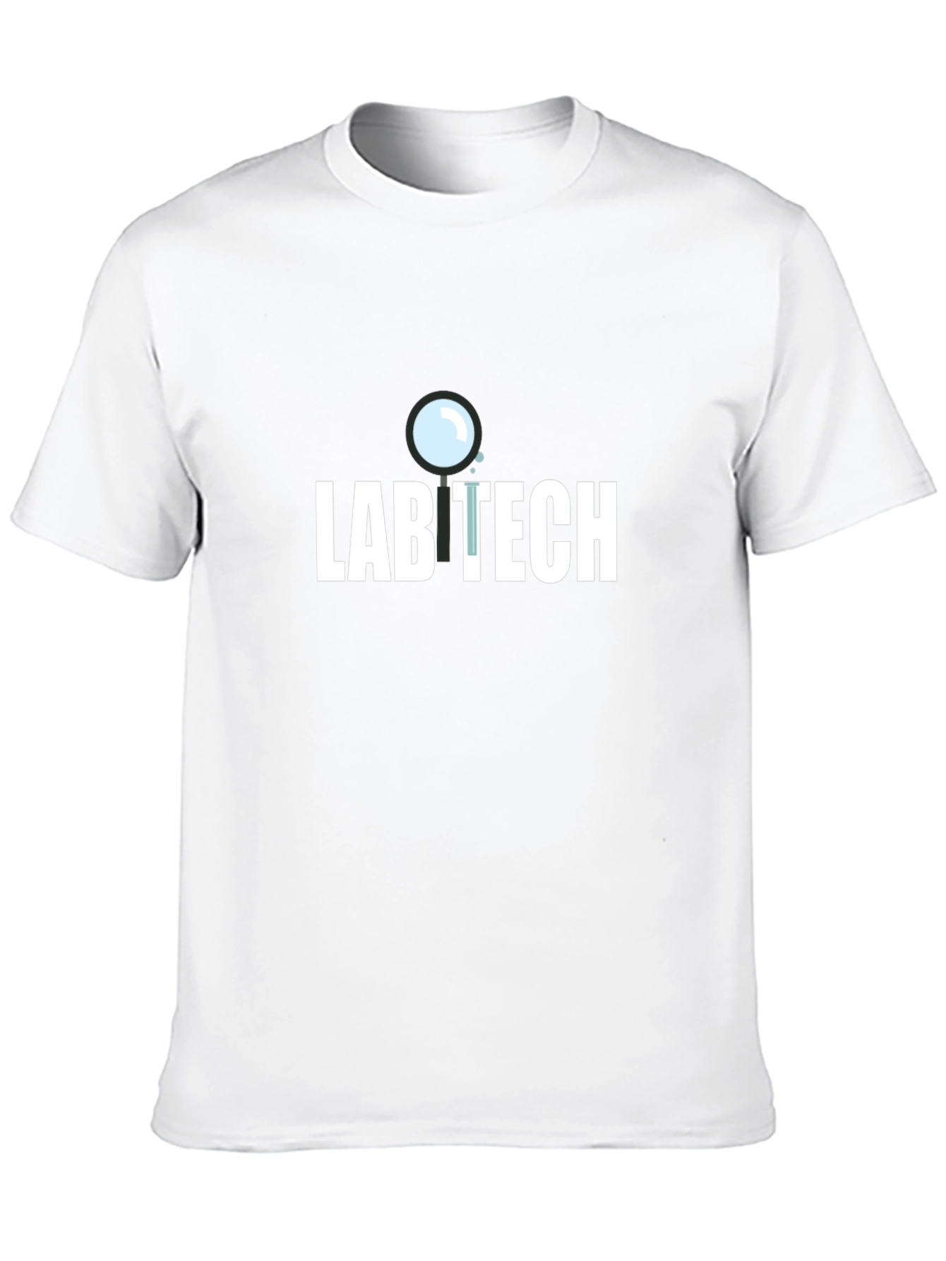 Lab Tech T-Shirt - Magnifying Glass Design