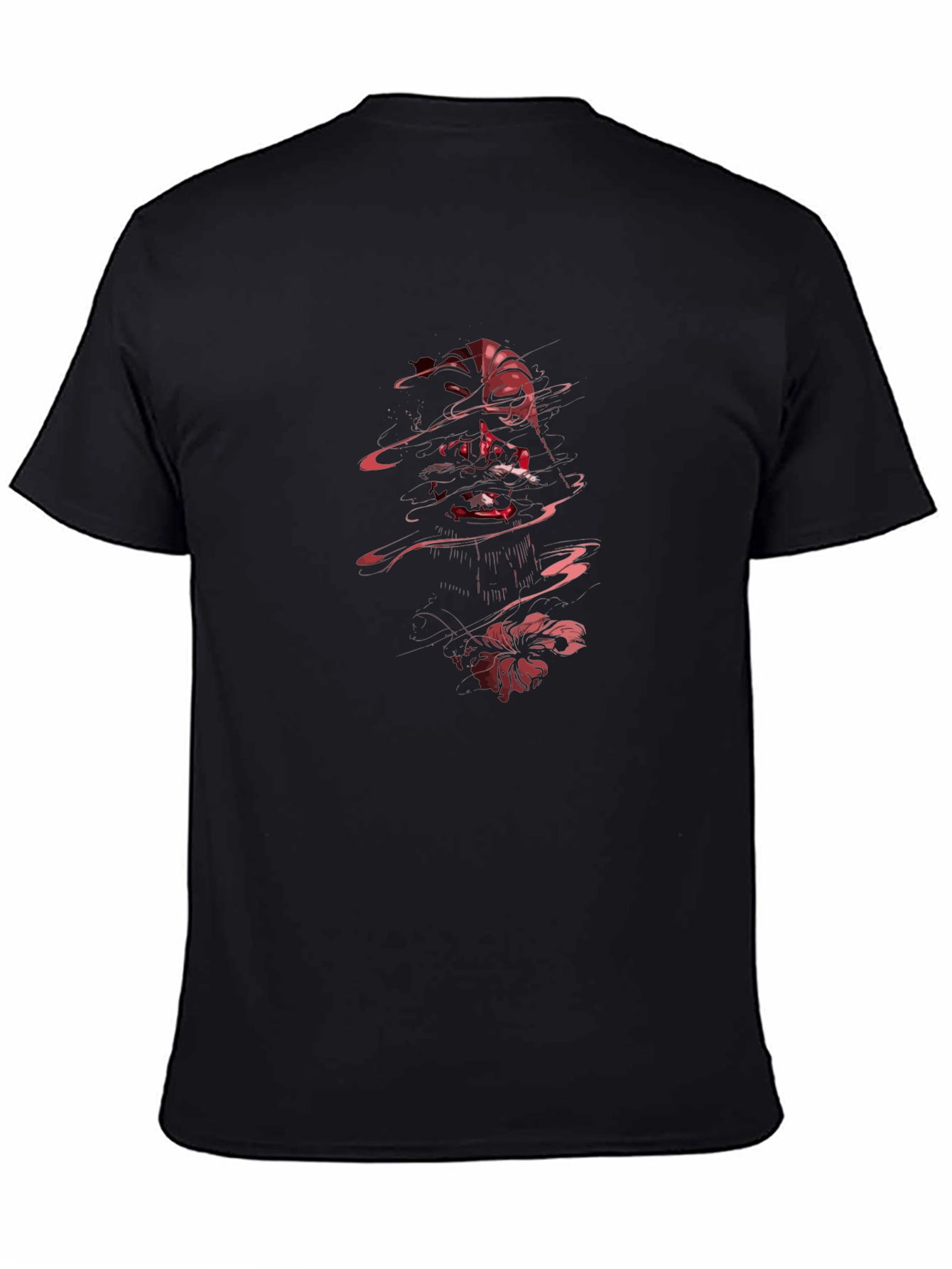 Graphic Print Tee - Dark Anime Design
