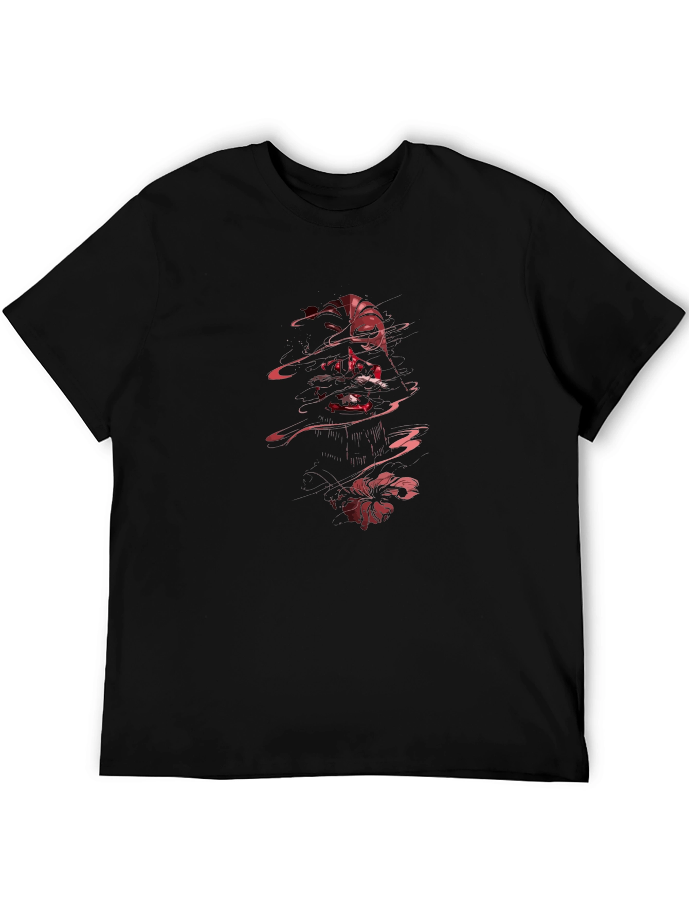 Graphic Print Tee - Dark Anime Design