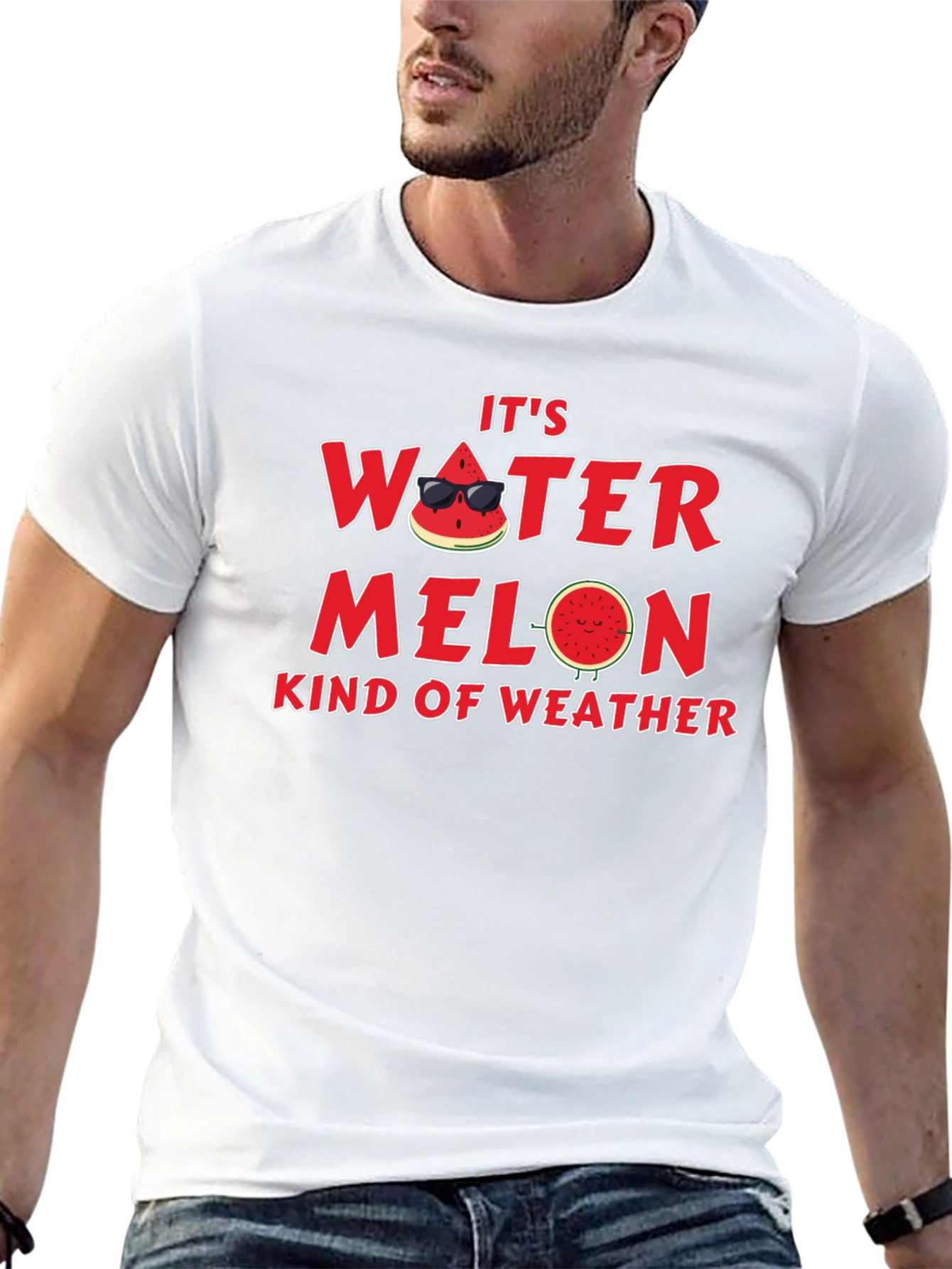 Its Watermelon Kind of Weather Black T-Shirt