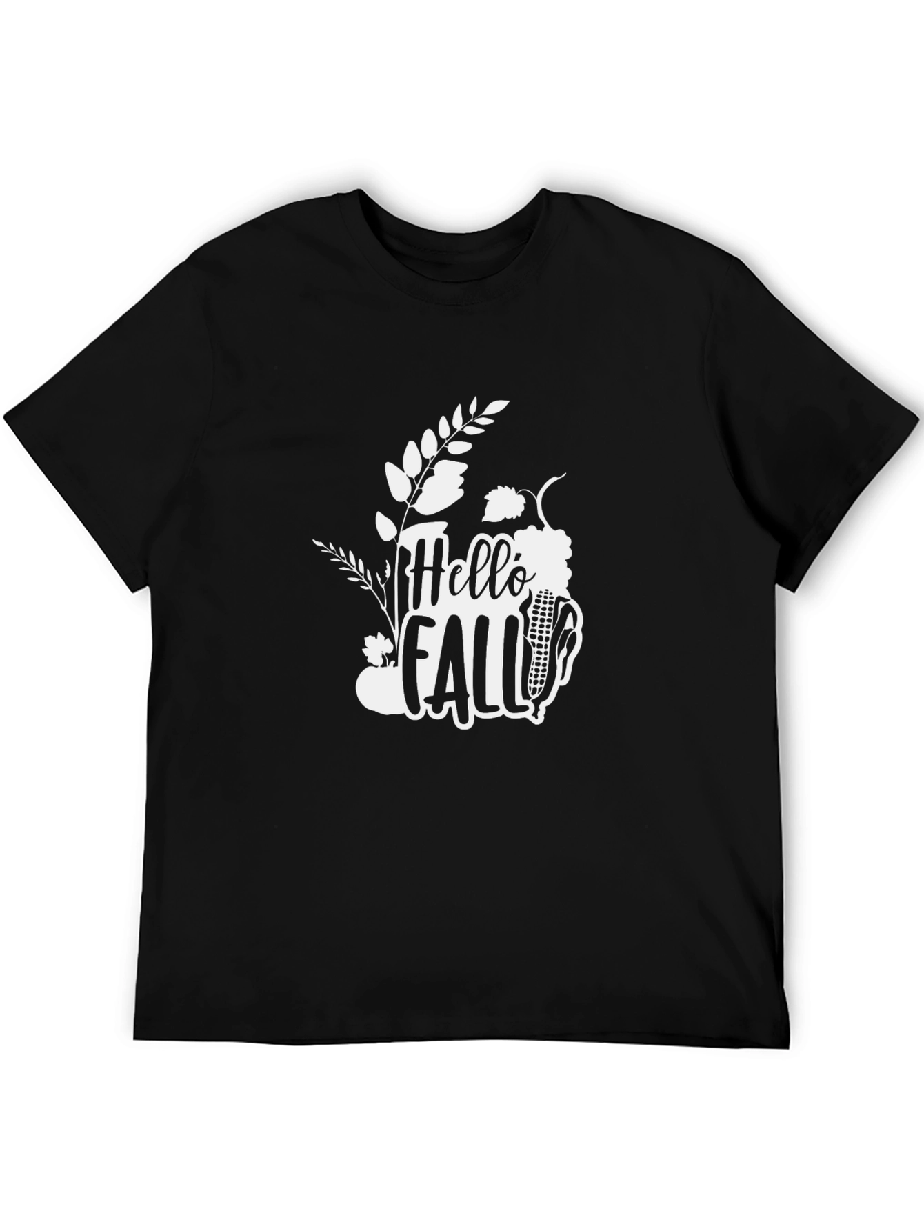 Hello Fall Graphic Tee - Black