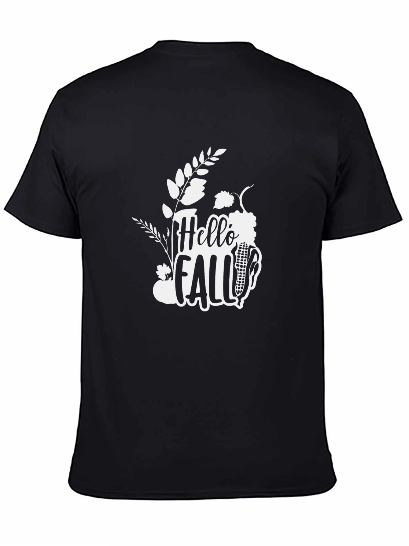 Hello Fall Graphic Tee - Black