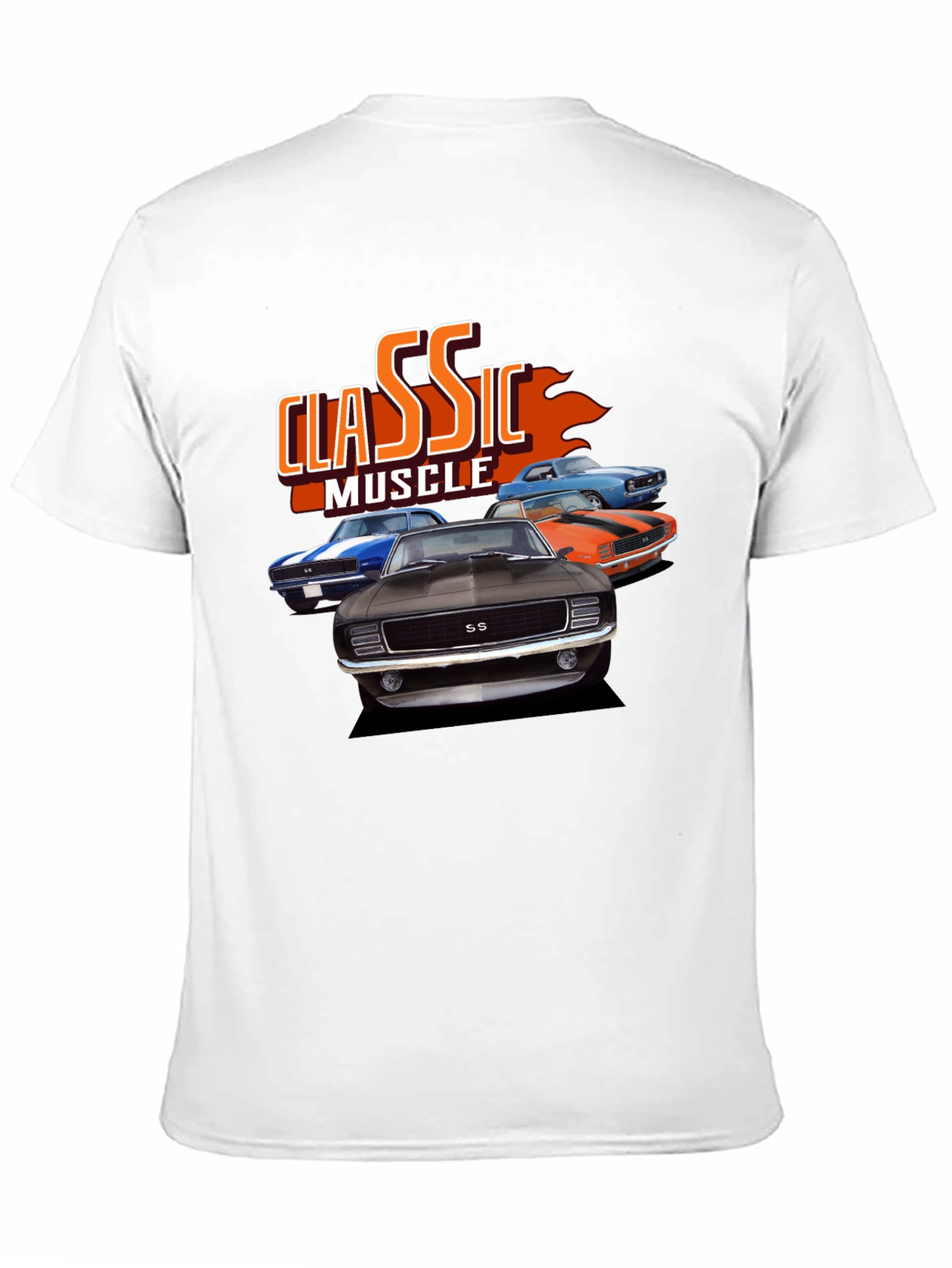 Classic Muscle Car Graphic Tee - Black