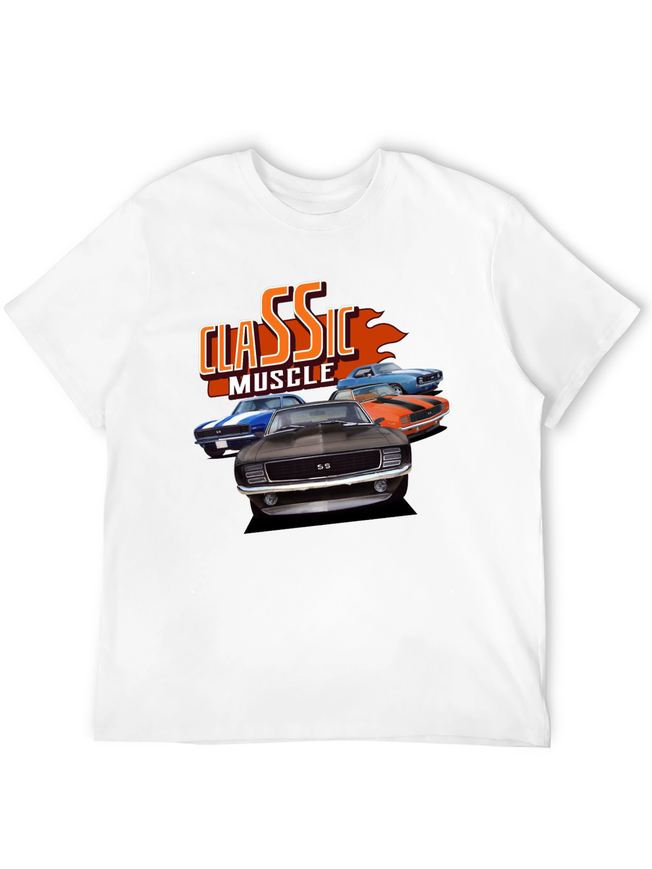 Classic Muscle Car Graphic Tee - Black