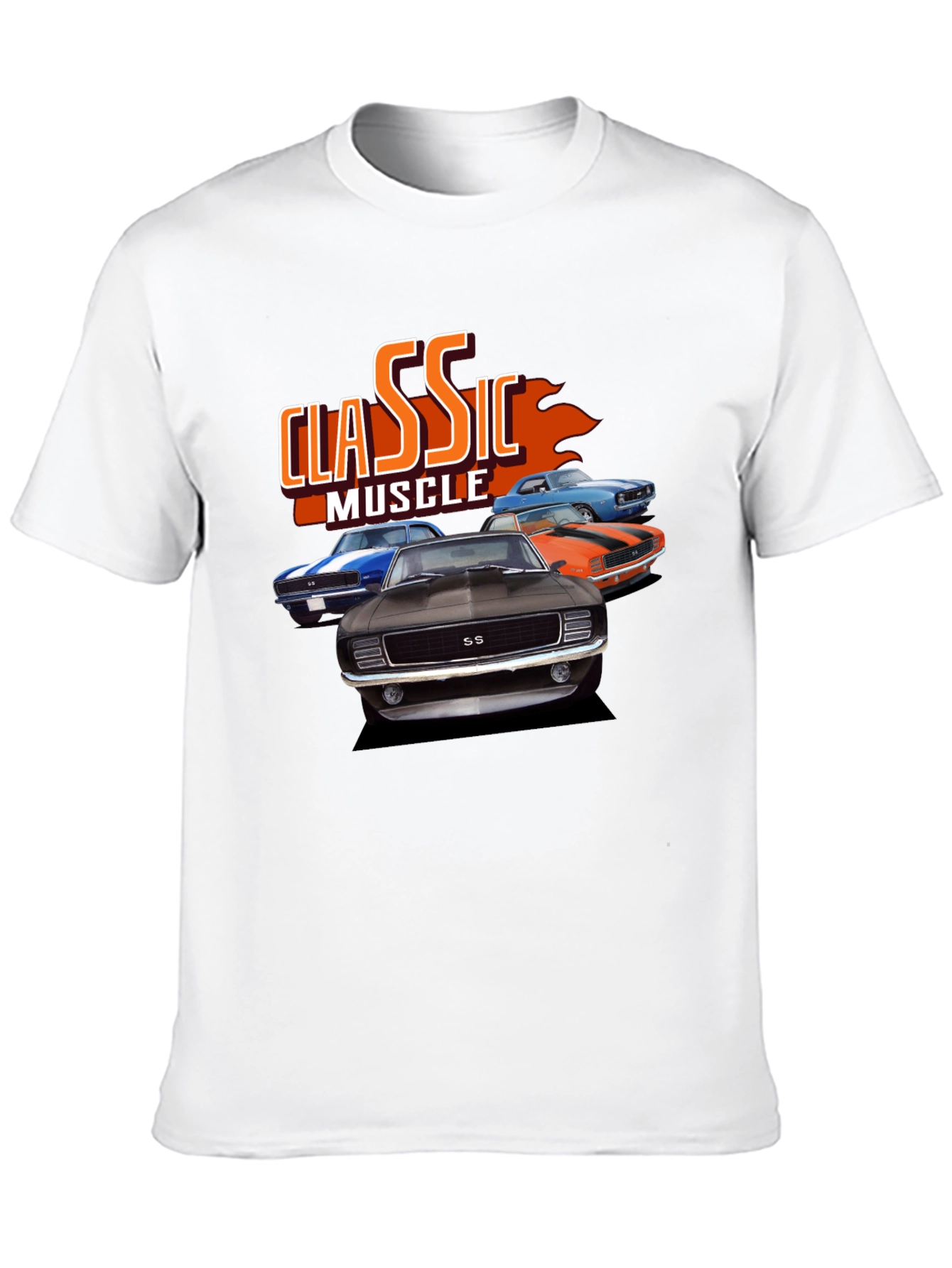 Classic Muscle Car Graphic Tee - Black