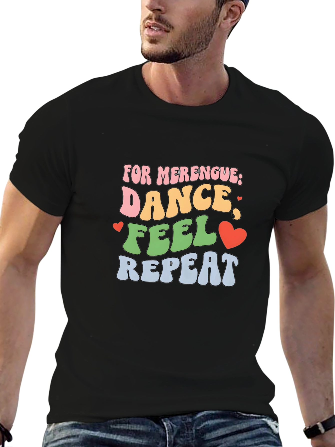 Merengue Dance T-Shirt - Feel Repeat Music Lover Tee