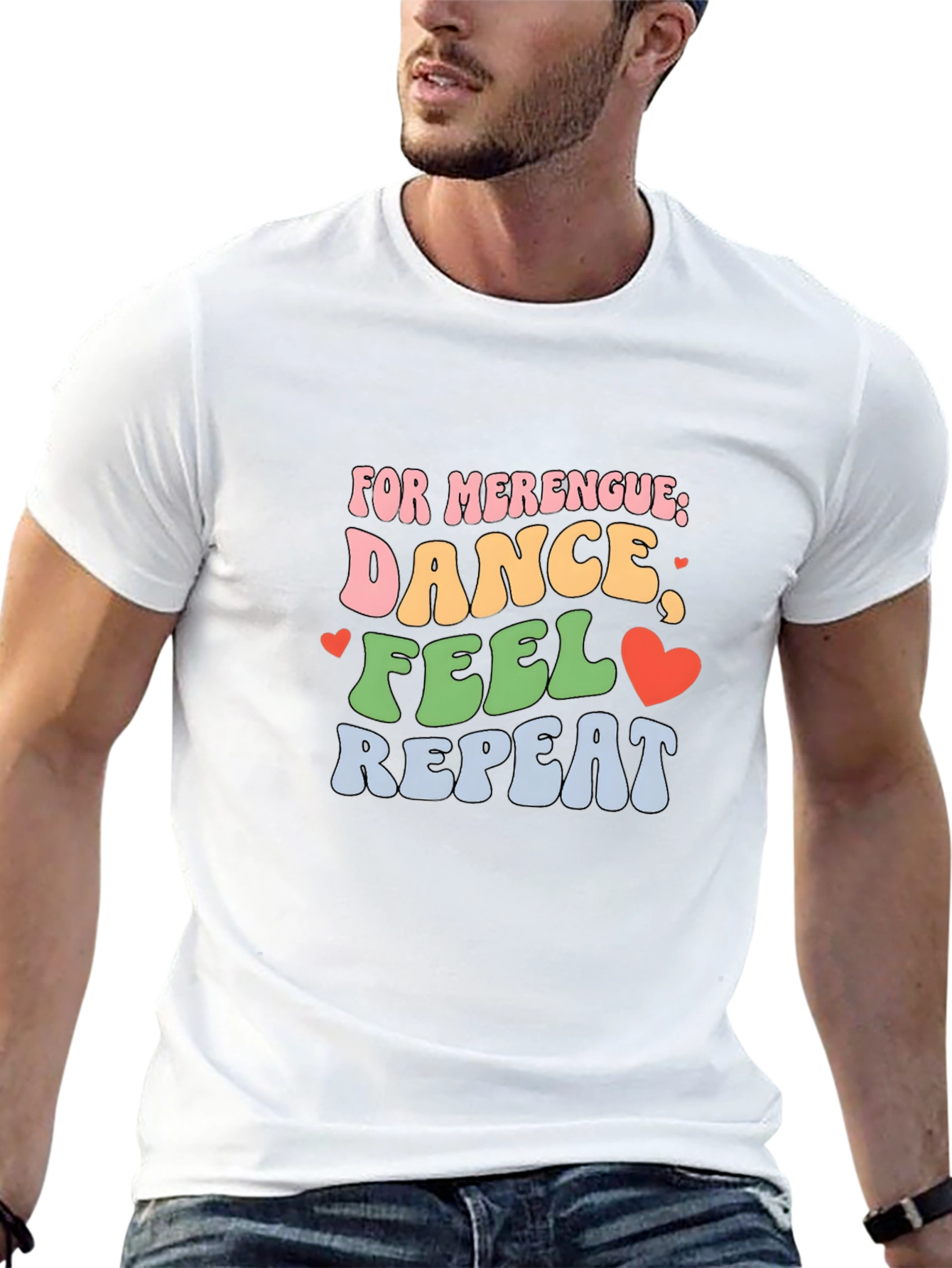 Merengue Dance T-Shirt - Feel Repeat Music Lover Tee