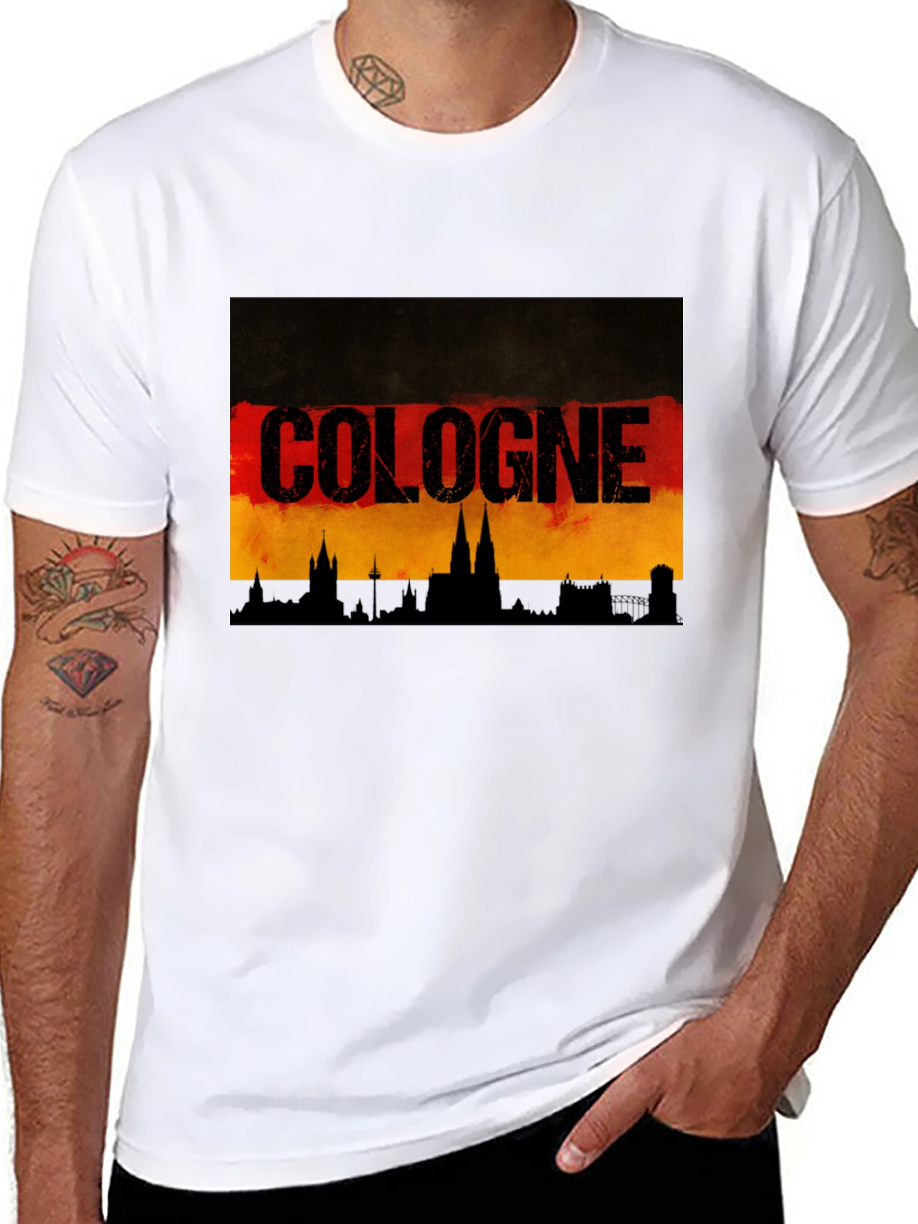 Cologne Germany T-Shirt German Skyline