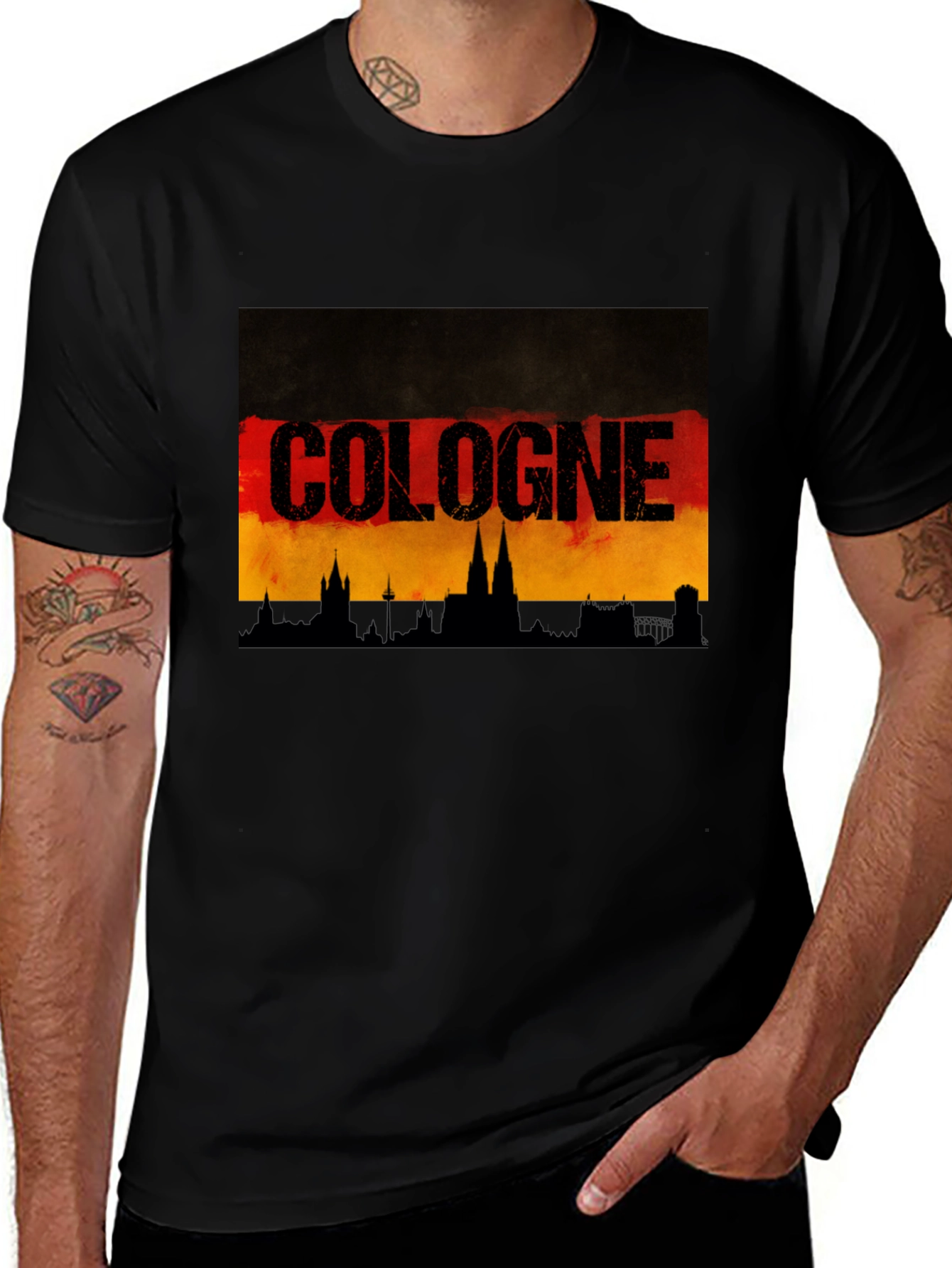 Cologne Germany T-Shirt German Skyline